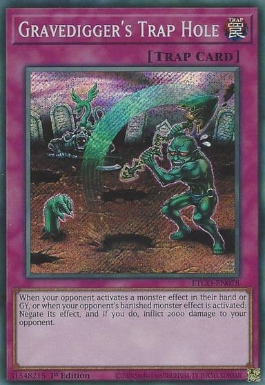Gravediggers Trap Hole Eternity Code Yu-Gi-Oh! card