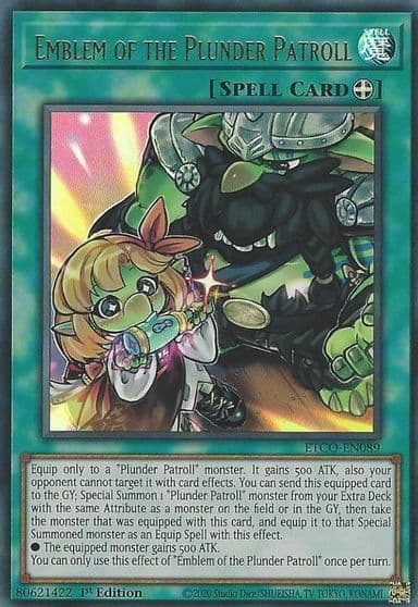 Emblem of the Plunder Patroll Eternity Code Yu-Gi-Oh! card