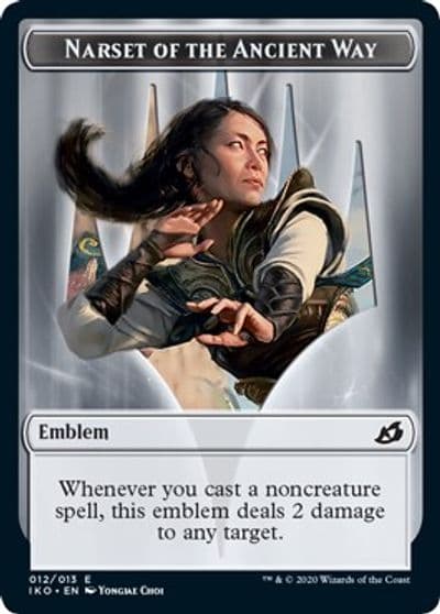 Emblem Narset of the Ancient Way Ikoria: Lair of Behemoths Magic card