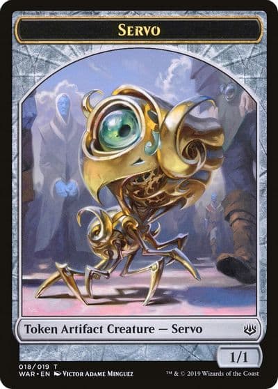 Servo Dragon Double Sided Token Challenger 2020 Unique and Miscellaneous Promos Magic card
