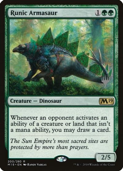 Runic Armasaur Promo Pack: Ikoria Magic card