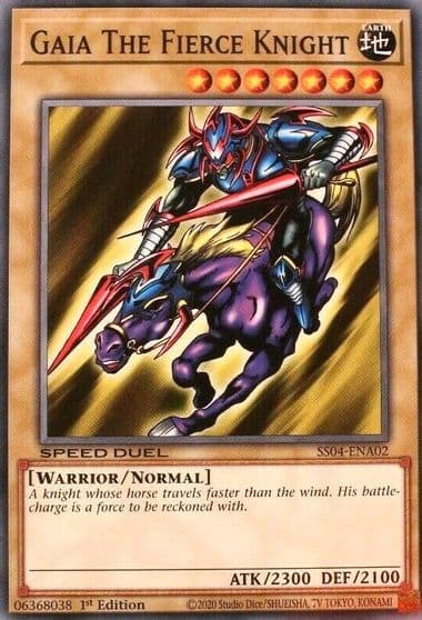 Gaia The Fierce Knight Speed Duel Decks: Match of the Millennium Yu-Gi-Oh! card