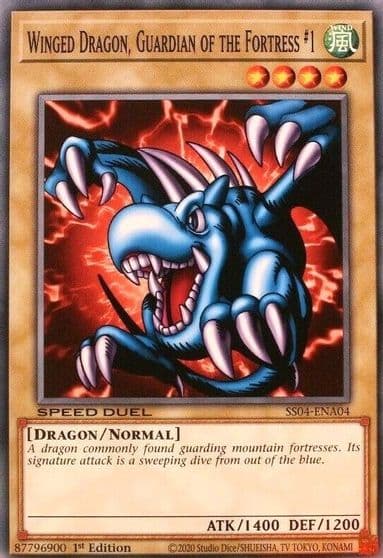 Winged Dragon Guardian of the Fortress 1 Speed Duel Decks: Match of the Millennium Yu-Gi-Oh! card