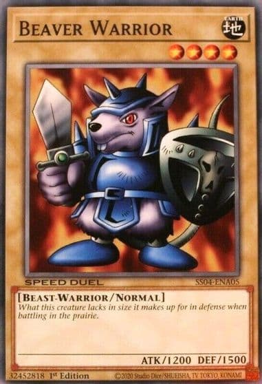 Beaver Warrior Speed Duel Decks: Match of the Millennium Yu-Gi-Oh! card