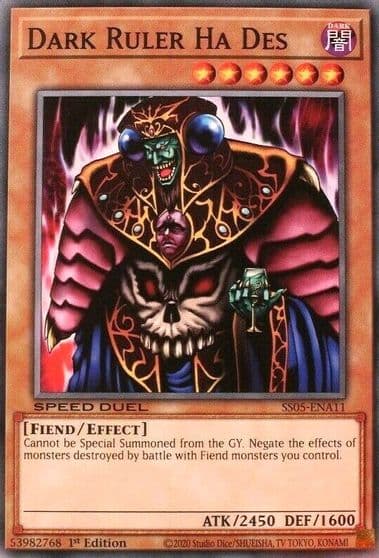Dark Ruler Ha Des Speed Duel Decks: Twisted Nightmares Yu-Gi-Oh! card