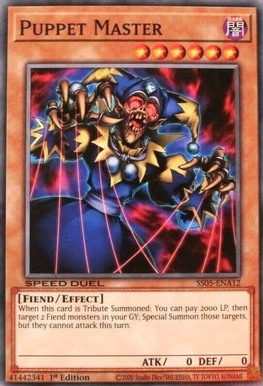 Puppet Master Speed Duel Decks: Twisted Nightmares Yu-Gi-Oh! card