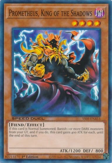 Prometheus King of the Shadows Speed Duel Decks: Twisted Nightmares Yu-Gi-Oh! card