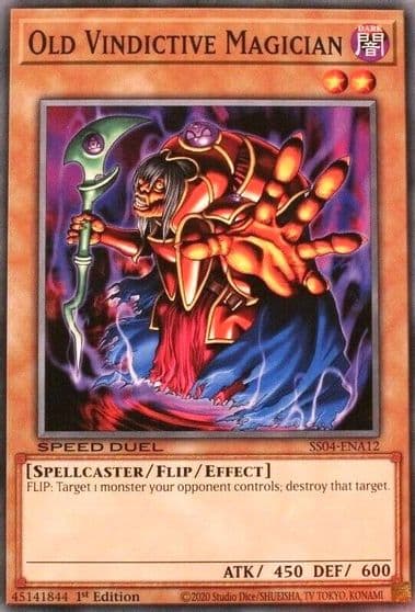 Old Vindictive Magician Speed Duel Decks: Match of the Millennium Yu-Gi-Oh! card
