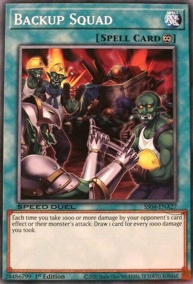 Backup Squad Speed Duel Decks: Match of the Millennium Yu-Gi-Oh! card