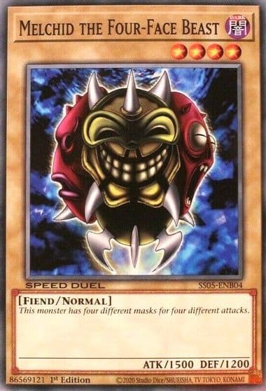 Melchid the Four Face Beast Speed Duel Decks: Twisted Nightmares Yu-Gi-Oh! card