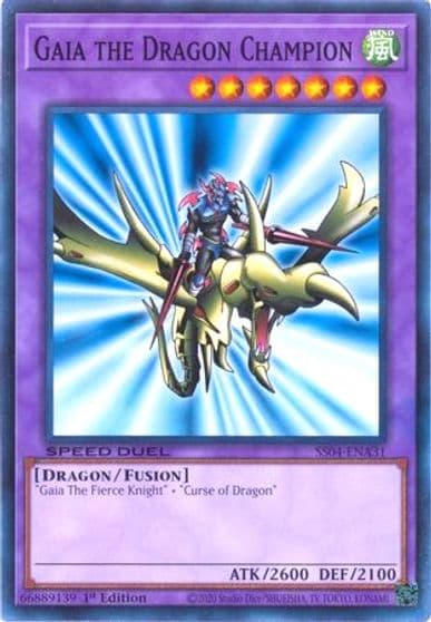 Gaia the Dragon Champion Speed Duel Decks: Match of the Millennium Yu-Gi-Oh! card
