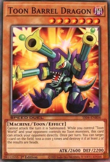 Toon Barrel Dragon Speed Duel Decks: Match of the Millennium Yu-Gi-Oh! card