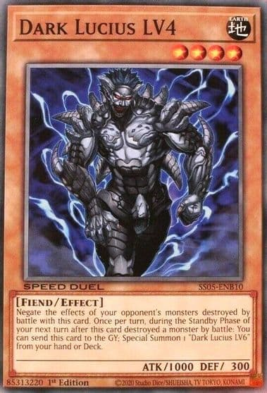 Dark Lucius LV4 Speed Duel Decks: Twisted Nightmares Yu-Gi-Oh! card