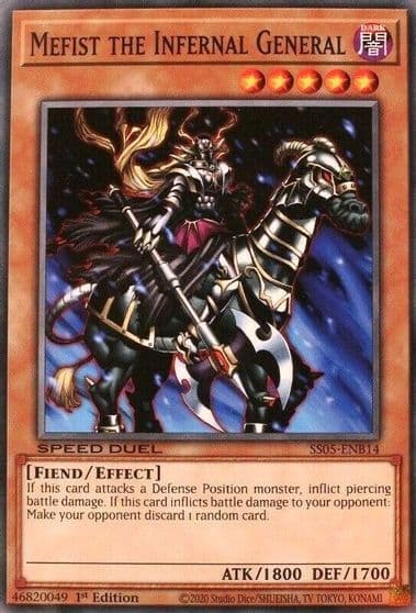 Mefist the Infernal General Speed Duel Decks: Twisted Nightmares Yu-Gi-Oh! card