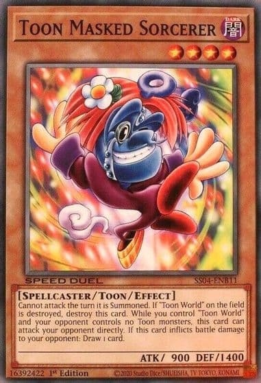 Toon Masked Sorcerer Speed Duel Decks: Match of the Millennium Yu-Gi-Oh! card