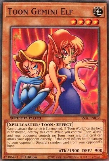 Toon Gemini Elf Speed Duel Decks: Match of the Millennium Yu-Gi-Oh! card