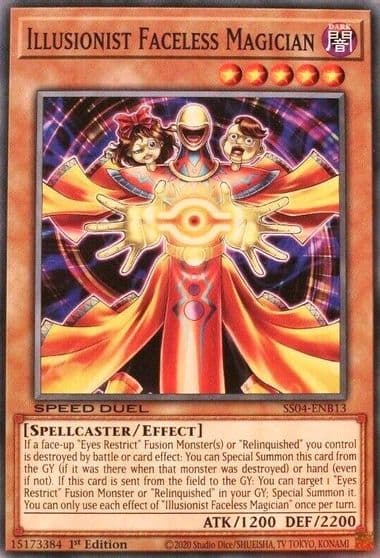 Illusionist Faceless Magician Speed Duel Decks: Match of the Millennium Yu-Gi-Oh! card