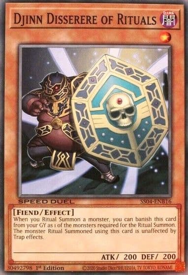 Djinn Disserere of Rituals Speed Duel Decks: Match of the Millennium Yu-Gi-Oh! card