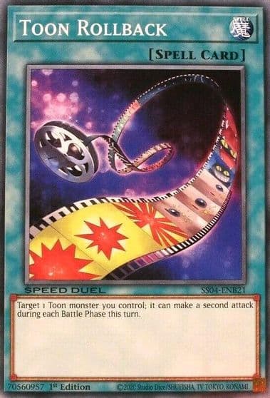 Toon Rollback Speed Duel Decks: Match of the Millennium Yu-Gi-Oh! card