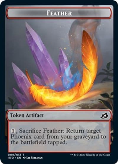 Feather Human Soldier 005 Double Sided Token Ikoria: Lair of Behemoths Magic card