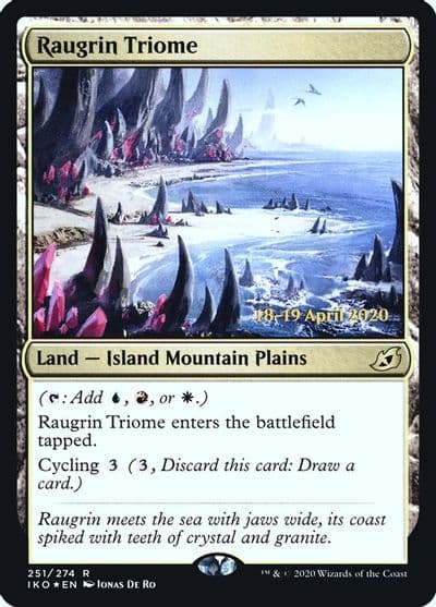 Raugrin Triome Prerelease Cards Magic card