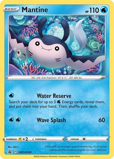 Mantine - SWSH026 SWSH: Sword & Shield Promo Cards Pokemon card