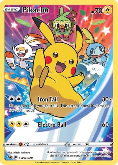 Pikachu - SWSH020 SWSH: Sword & Shield Promo Cards Pokemon card