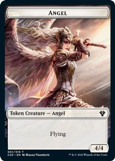 Angel Elemental 010 Double Sided Token Commander 2020 Magic card