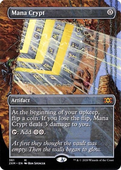 Mana Crypt Borderless Double Masters Magic card