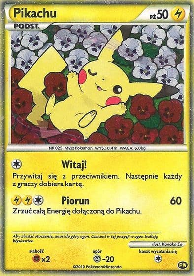 Pikachu (Polish) Pikachu World Collection Promos Pokemon card
