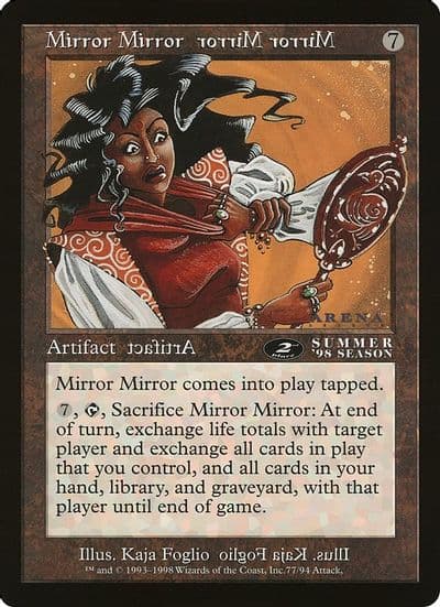 Mirror Mirror 2nd Place Arena League Oversize Cards Magic card