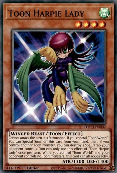 Toon Harpie Lady Toon Chaos Yu-Gi-Oh! card