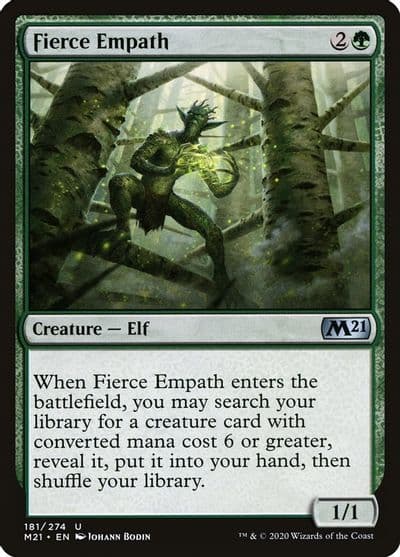 Fierce Empath Core Set 2021 Magic card