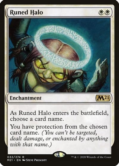 Runed Halo Core Set 2021 Magic card