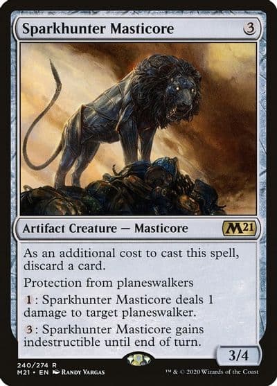 Sparkhunter Masticore Core Set 2021 Magic card