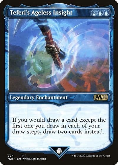 Teferis Ageless Insight Showcase Core Set 2021 Magic card