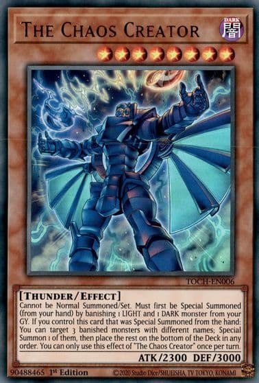 The Chaos Creator Toon Chaos Yu-Gi-Oh! card