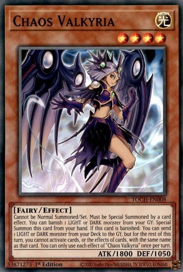 Chaos Valkyria Toon Chaos Yu-Gi-Oh! card