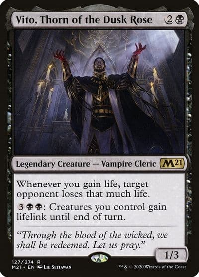 Vito Thorn of the Dusk Rose Core Set 2021 Magic card