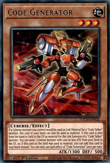 Code Generator Toon Chaos Yu-Gi-Oh! card