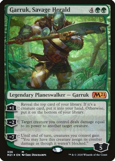 Garruk Savage Herald Core Set 2021 Magic card