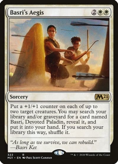 Basris Aegis Core Set 2021 Magic card