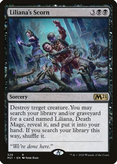 Lilianas Scorn Core Set 2021 Magic card