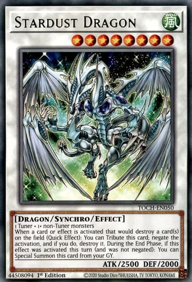 Stardust Dragon Toon Chaos Yu-Gi-Oh! card