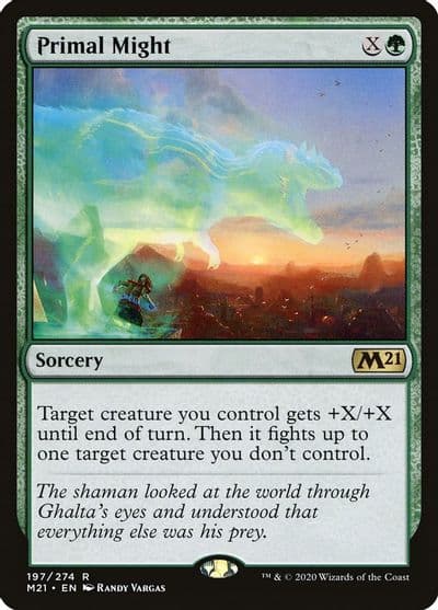 Primal Might Core Set 2021 Magic card