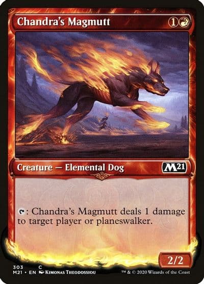 Chandras Magmutt Showcase Core Set 2021 Magic card
