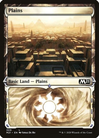 Plains Showcase Core Set 2021 Magic card