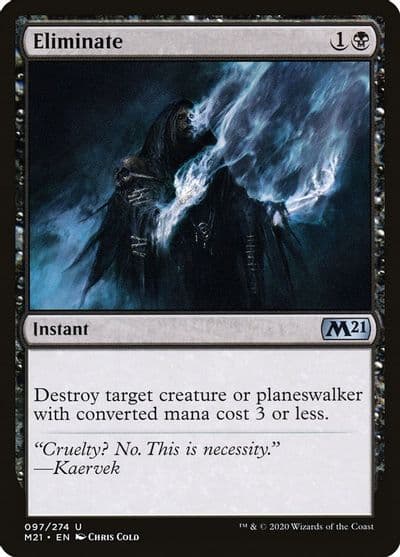 Eliminate Core Set 2021 Magic card