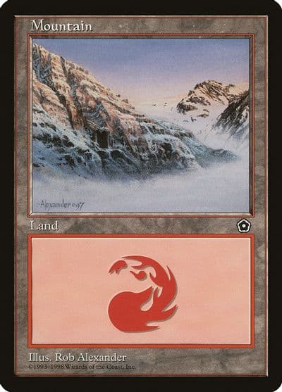 Mountain 158 Portal Second Age Magic card