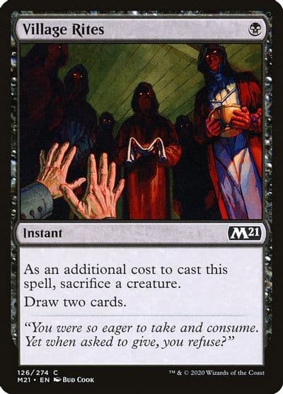 Village Rites Core Set 2021 Magic card